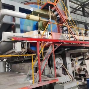 Used 3400 high-speed toilet paper machine for large-scale production of toilet paper rolls with reliable operation and consistent quality