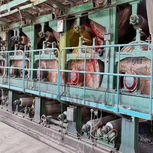 Used 3400 type 4-cylinder paper machine for high-capacity paper production with stable operation and consistent sheet quality