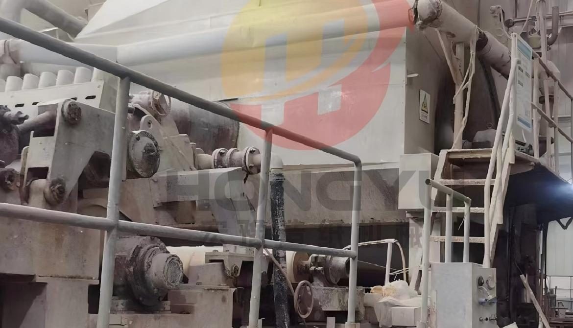 Two used 3500 crescent high-speed paper machines for large-scale paper production with stable operation and high efficiency