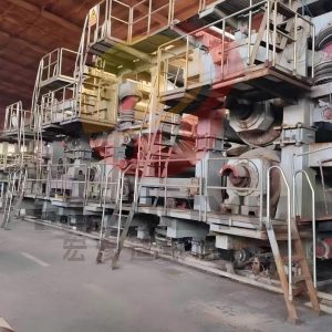 Used 3600 Fourdrinier multi-cylinder paper machine for high-capacity paper production with stable operation and uniform sheet quality