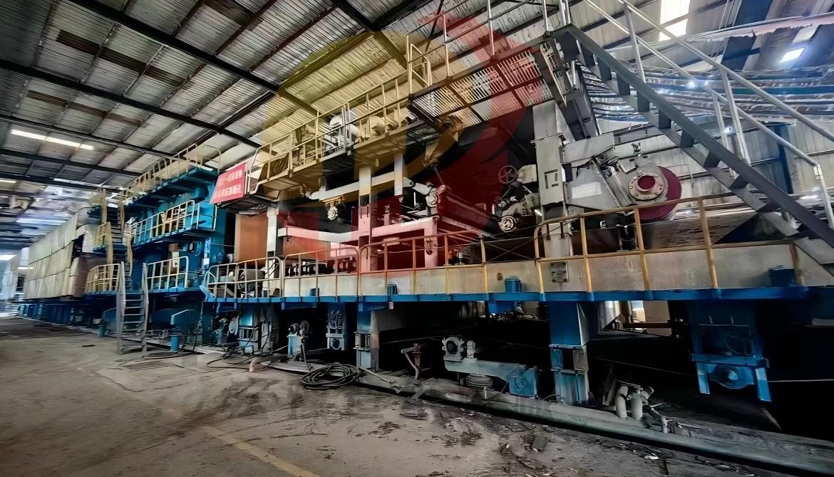 Used 3800-350 multi-cylinder two-layer paper machine for high-capacity paper production with stable operation and consistent sheet quality