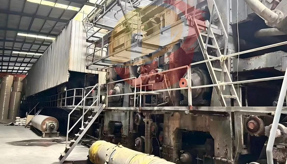 Used 4800 single wire paper machine for high-capacity paper production with stable operation and consistent sheet quality