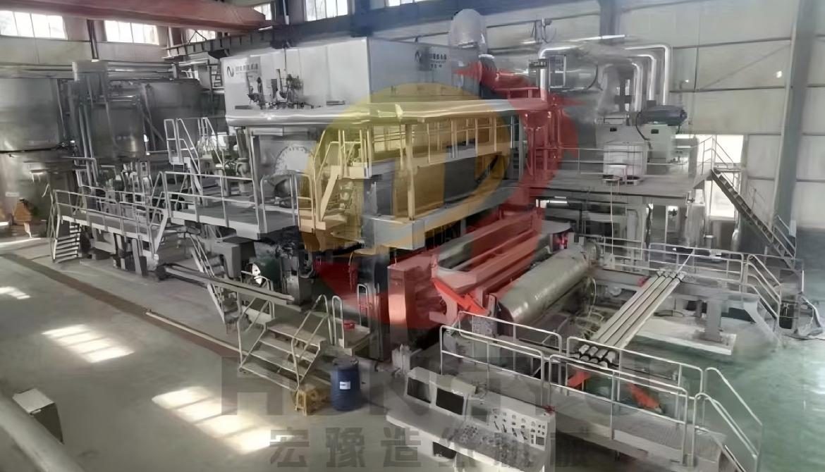 Used 3950 high-speed tissue paper machine for large-scale tissue production with stable performance and high efficiency