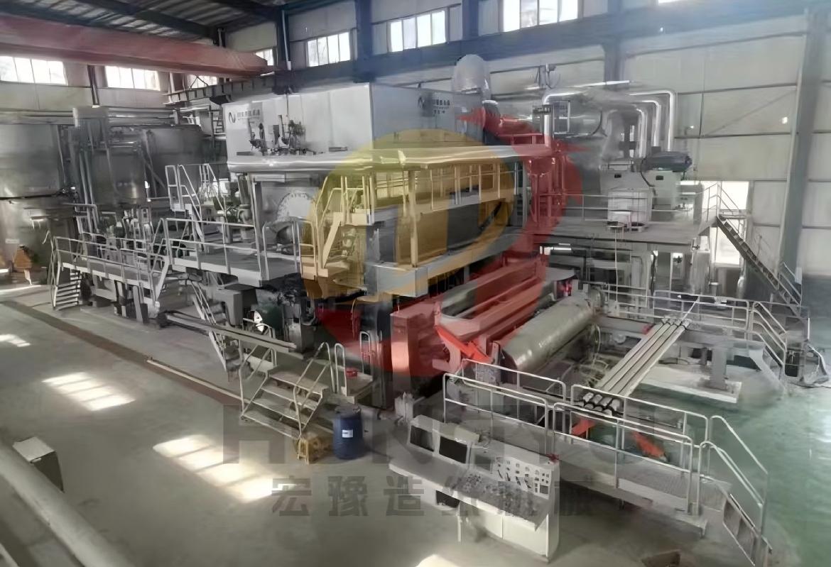 Used 3950 high-speed tissue paper machine for large-scale tissue production with stable performance and high efficiency
