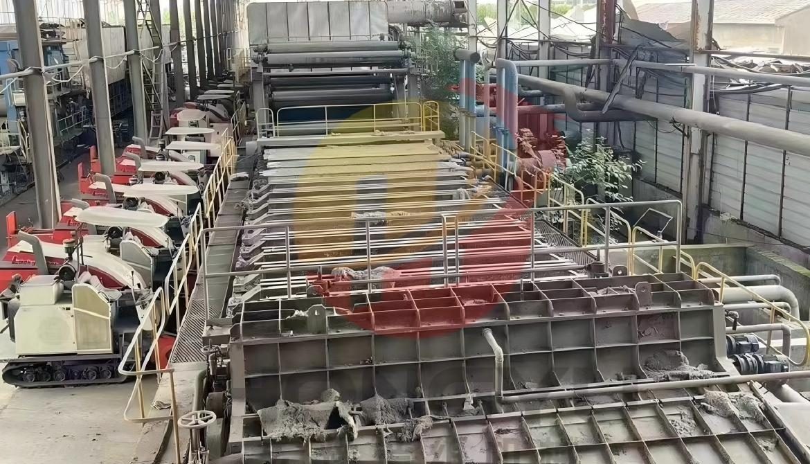 4000-350 left paper machine and 3600-300 right paper machine for high-capacity dual-line paper production with stable performance