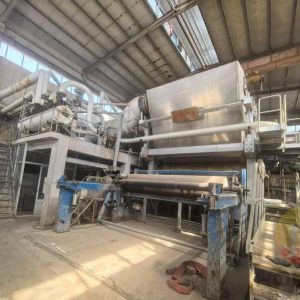 Used 3600mm crescent former tissue paper making machine for high-speed production of toilet tissue, facial tissue, and napkin paper with excellent softness and bulk.