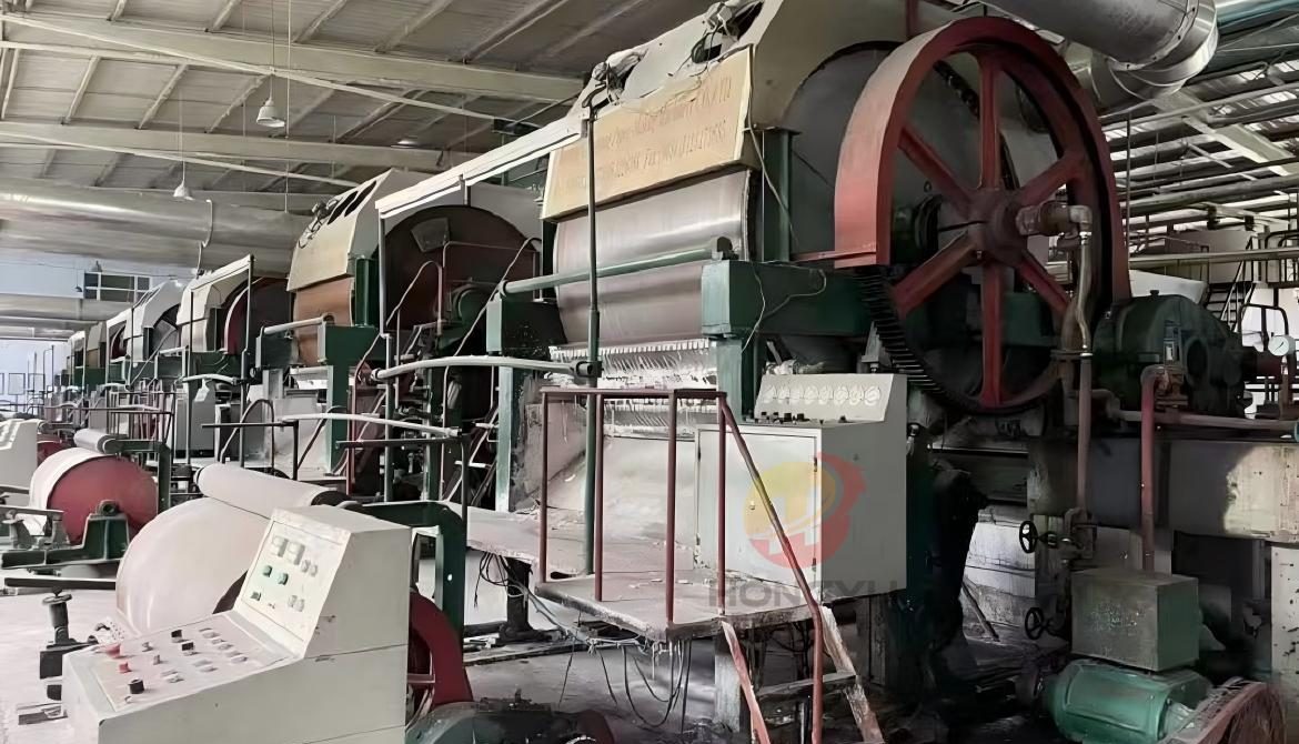 Used 1880 type tissue paper machine for efficient and stable tissue production with cost-effective performance